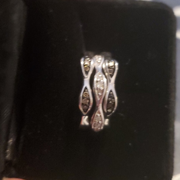 Jewelry | Stackable Rings With Mini Diamonds | Poshmark